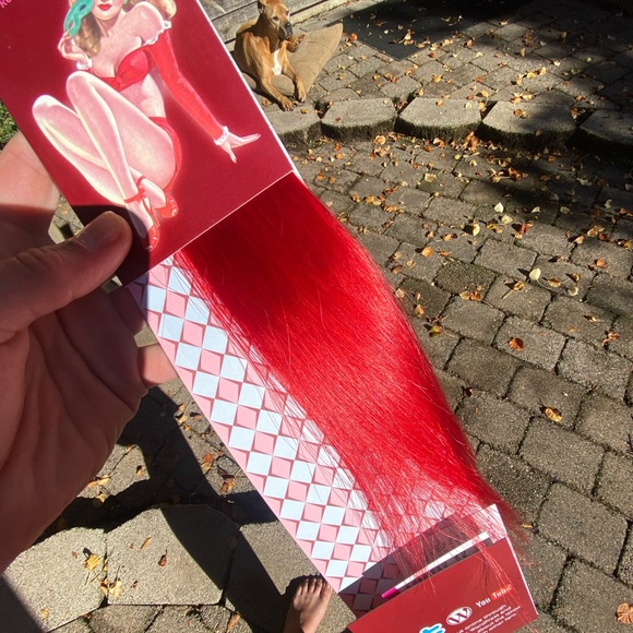 Red and Pink I tip hair extensions - Picture 6 of 7